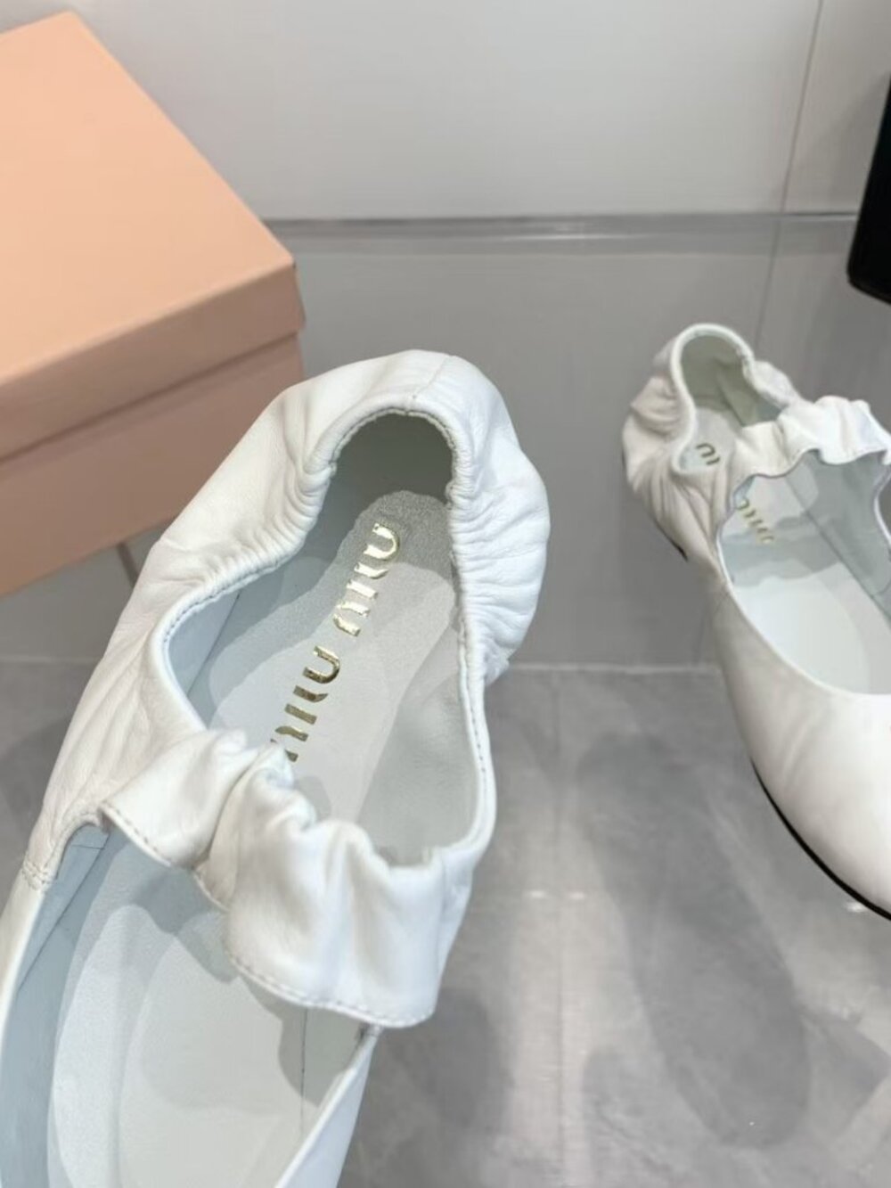 Miu Miu Women White ballet shoes - Picture 3 of 8